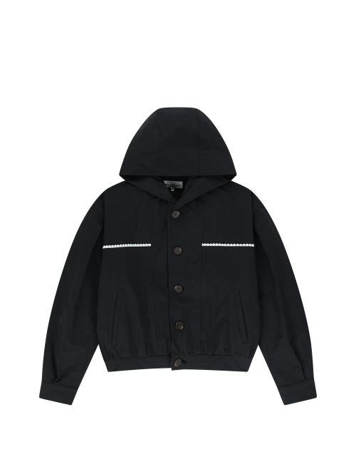 VOLUME LACE JACKET [BLACK]