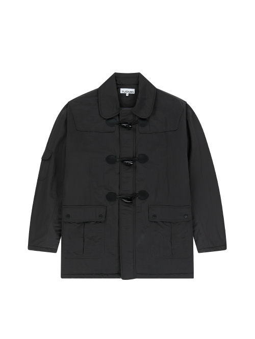 DUFFLE PADDED COAT [CHARCOAL]