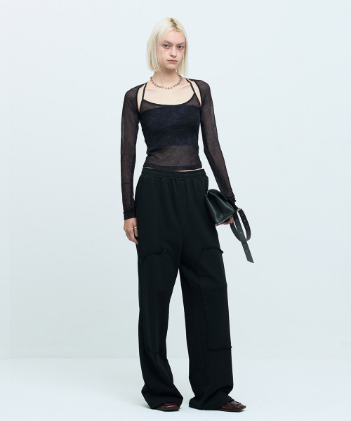 LACE TWIN SET [BLACK]
