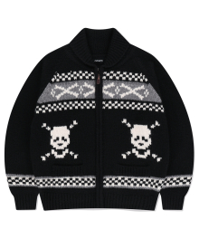 SKULL COWICHAN KNIT SWEATER BLACK(MG2EFMK690A)