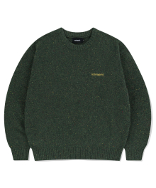 BASIC LOGO NEP KNIT SWEATER GREEN(MG2EFMK605A)