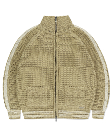 TRACK KNIT ZIP-UP BEIGE(MG2EFMK691A)