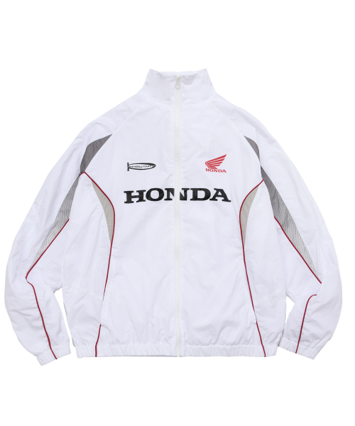 Track Zip up Jacket White