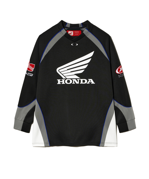 Motorcycle Raglan Jersey Black