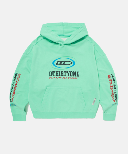 Multi Circle Pigment Hoodie (MINT GREEN)