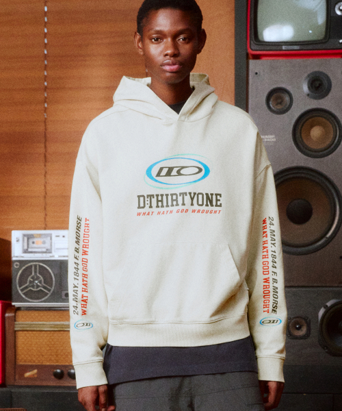 Multi Circle Pigment Hoodie (SAND BEIGE)