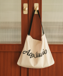 BIG LOGO ECO BAG CREAM