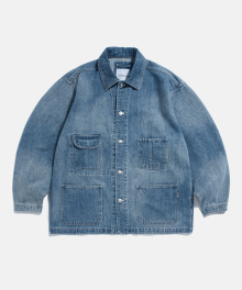 50s American Denim Coverall Fade Indigo