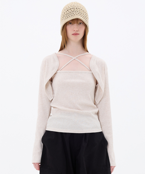 ARIOSO BOLERO SET / BEIGE