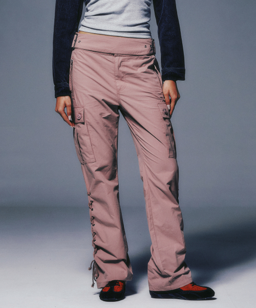 EYELET KNOT CARGO брюки DUSTY PINK