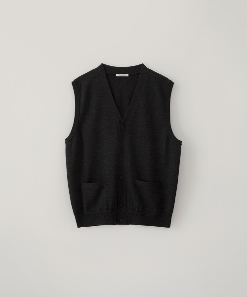 Жилет-кардиган трикотажный MELANGE BLACK