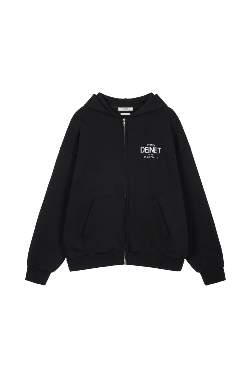 LOST IN SYDNEY ZIP-UP худи IN BLACK