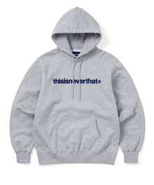 T-Logo Hoodie Heather Grey