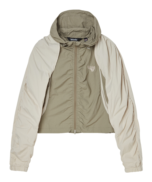 W ATHLETIC BOLERO WOVEN JAKET [KHAKI]