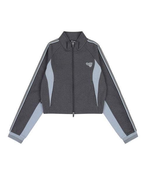 W ATHLETIC TRACK ZIP-UP [CHARCOAL]