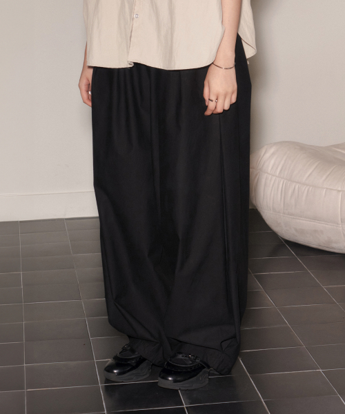 Mid-Rise Wide брюки Black