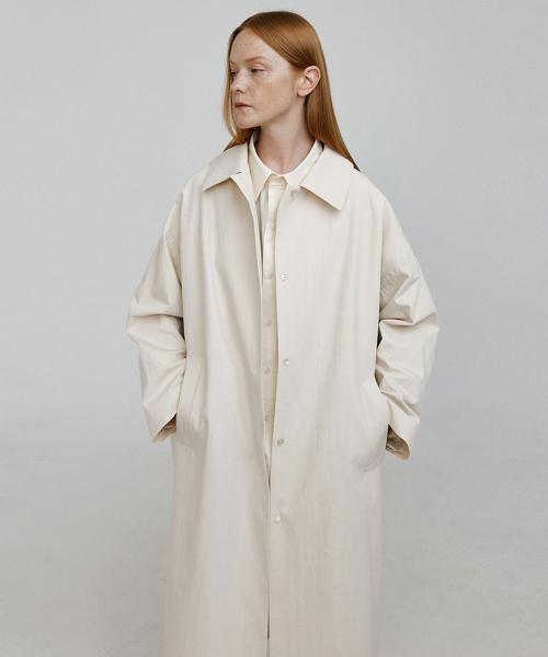 Однобортный тренч SLEEK (Ivory)
