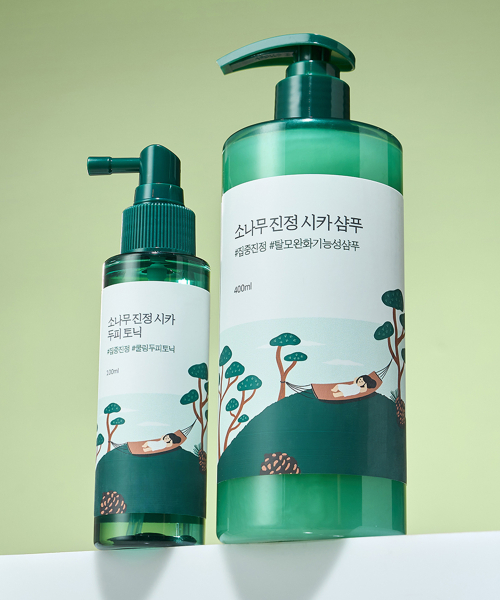 라운드랩() 소나무 진정 시카 샴푸 400ml + 두피 토닉 100ml 상품 이미지