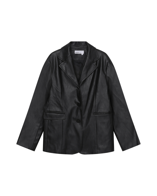 미세키서울(MISEKI SEOUL) Leather over blazer BLACK - 사이즈
