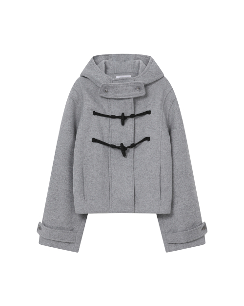 미세키서울(MISEKI SEOUL) Duffle hoodie short coat GREY