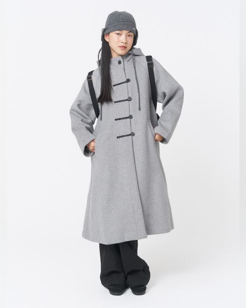 ジャケット・アウター misekiseoul Hoodie long duffle Coat GREY 미세키서울(MISEKI SEOUL) Hoodie long duffle Coat GREY - 사이즈