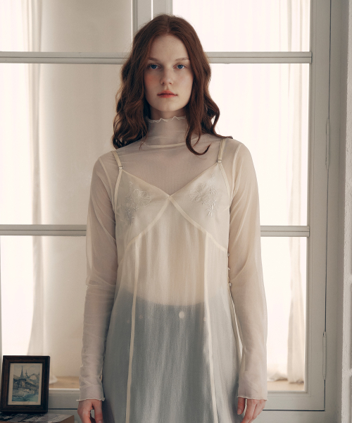 BASIC LAYERED T-SHIRT слоновая кость