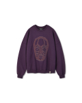 [AG X ESEELMI] Tribal Mask Sweat Shirt - Purple