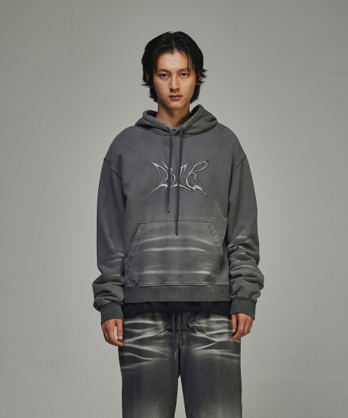 Embroidery Washed Hoodie