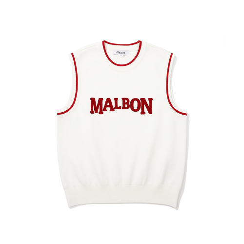 Жилет Malbon с круглым вырезом CREAM (WOMAN)