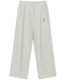 SYMBOL INCISION SWEATPANTS [WHITE MELANGE]