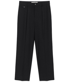 ONE TUCK SLACKS [BLACK]