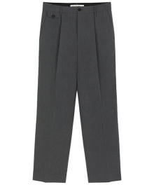 ONE TUCK SLACKS [CHARCOAL GRAY]