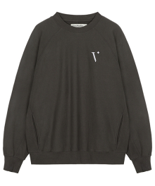 SYMBOL RAGLAN SWEATSHIRT [CHARCOAL]