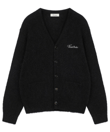 ALPACA LOGO CARDIGAN [BLACK]