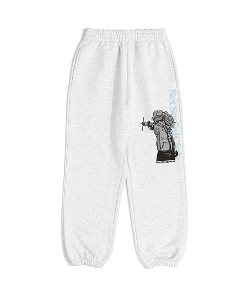 LASER TAG JOGGER PANTS (LIGHT MELANGE)
