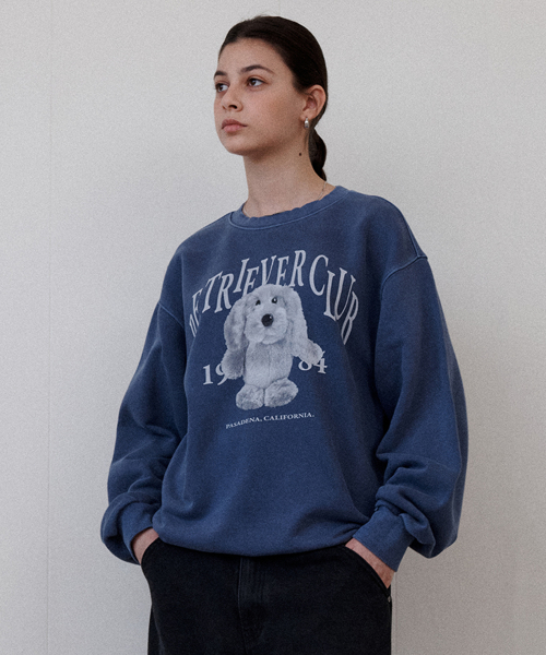 RETRIEVER DOLL CREWNECK [PIGMENT тёмно-синий]