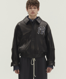 NYC LEATHER BLOUSON BLACK