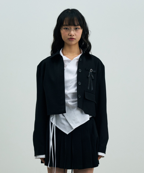 MILD CROP BLAZER / чёрный