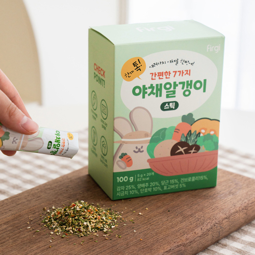 한끼 톡 간편한 7가지 야채 알갱이 스틱 (100g)