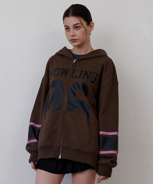06 HOOD ZIP UP [коричневый]