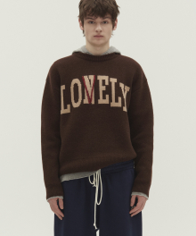 LONELY/LOVELY CASHMERE KNIT SWEATER BROWN