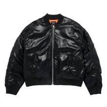 BALLOON FIT MA-1 LEATHER PADDING JACKET