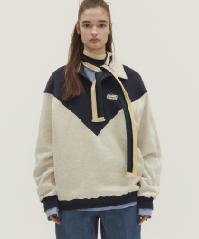 90s COLLAR SWEATSHIRT NAVY