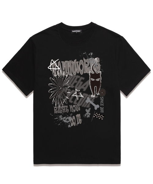 CAT DO IT Overfit Short Sleeve T-Shirt (VS0113) чёрный