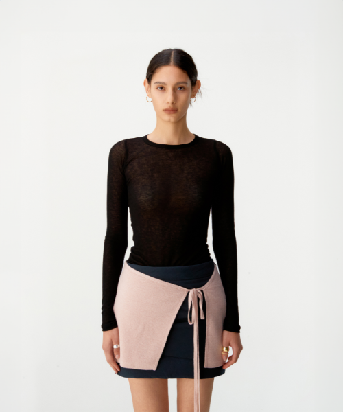 Лонгслив из шерсти (Black)