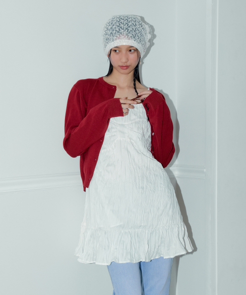 MARGARIN FINGERS ♥ WRINKLE RIBBON ONE-PIECE /追跡付 마가린핑거스(MARGARIN FINGERS) WRINKLE RIBBON ONE-PIECE