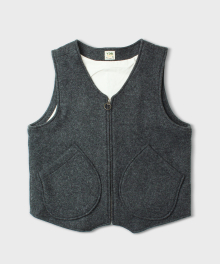 TANKER WOOL VEST [Ghost Gray]