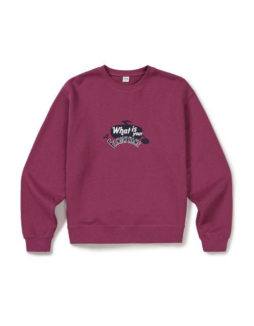 [Mmlg] FAMILY NAME SWEAT (MULBERRY)