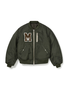 [Mmlg] FAMILY NAME FLIGHT JACKET (OLIVE)