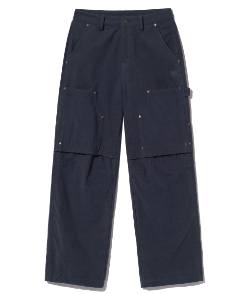 W TAG LAYERED PANTS - тёмно-синий